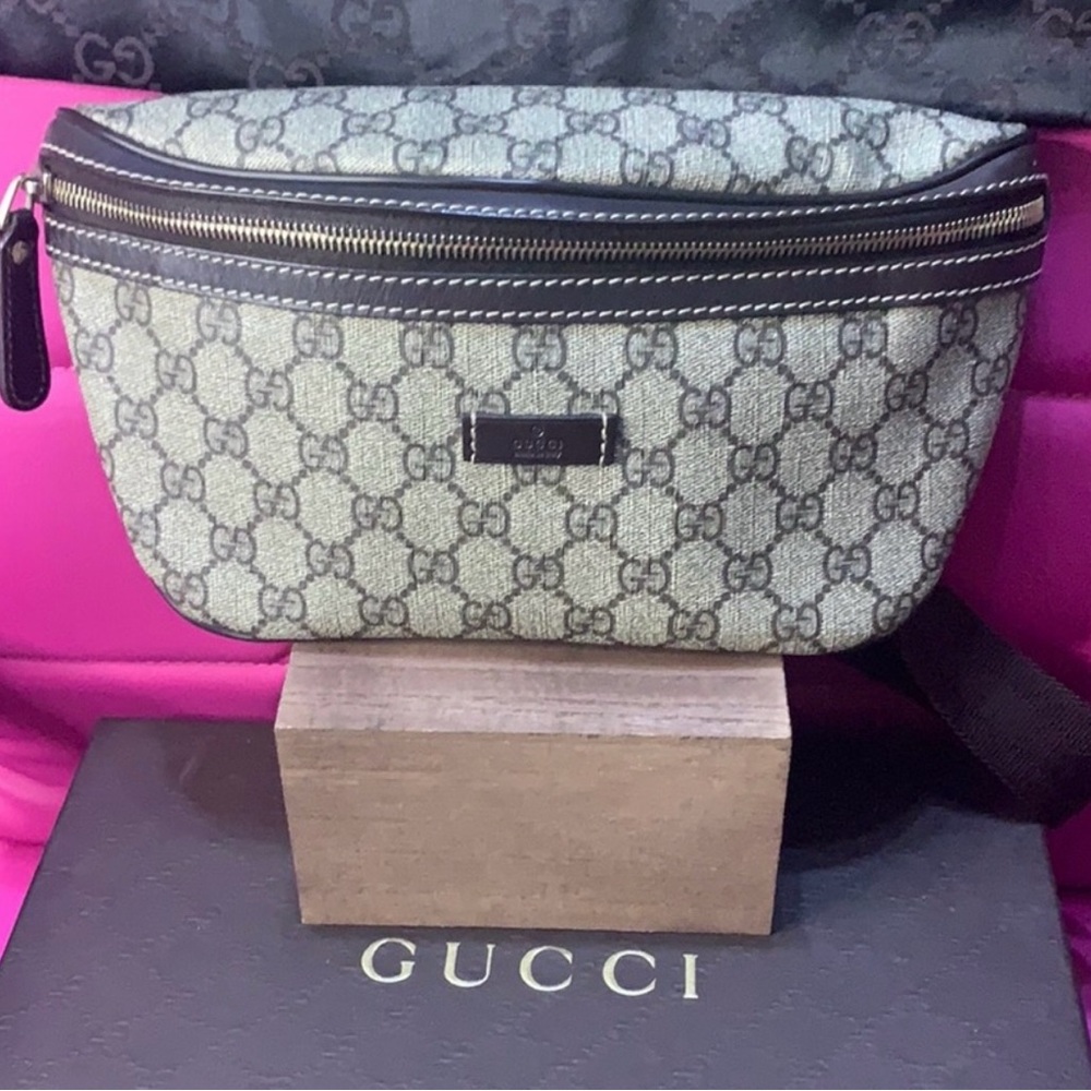 Gucci Beige Monogram Waist Bag